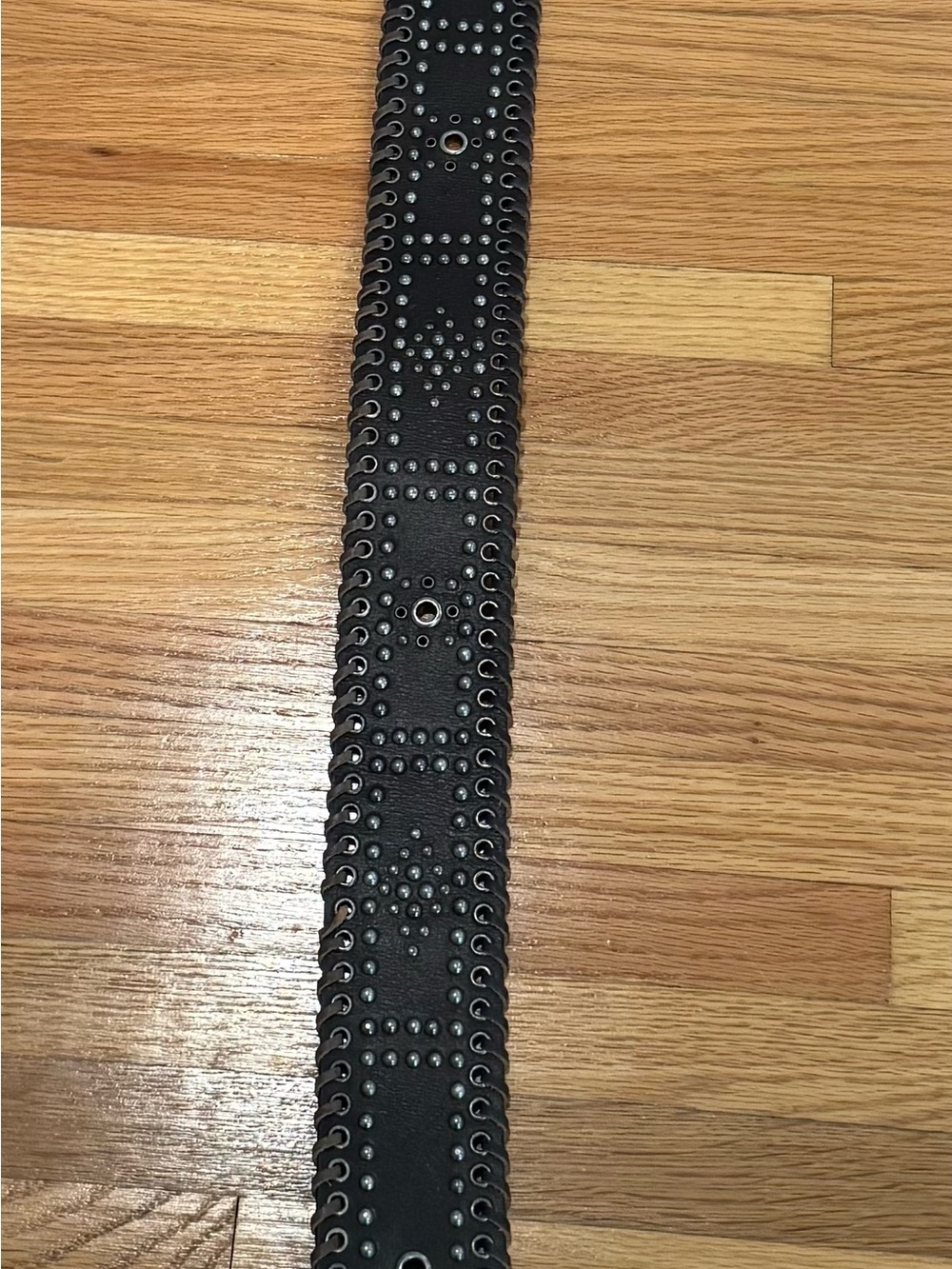 Calvin Klein Brown Leather Eyelet Lace-Up Belt